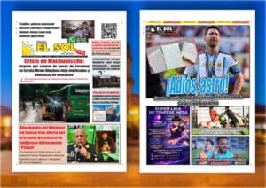 Portada de la edición del Martes, 1 de setiembre de 2026