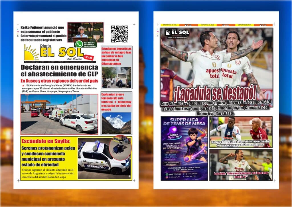 Portada de la edición: Lunes, 24 de agosto de 2026