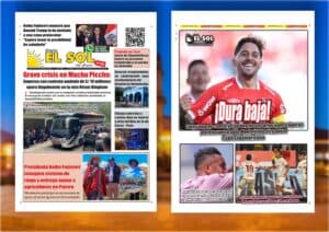 Portada de la edición del Lunes, 14 de setiembre de 2026