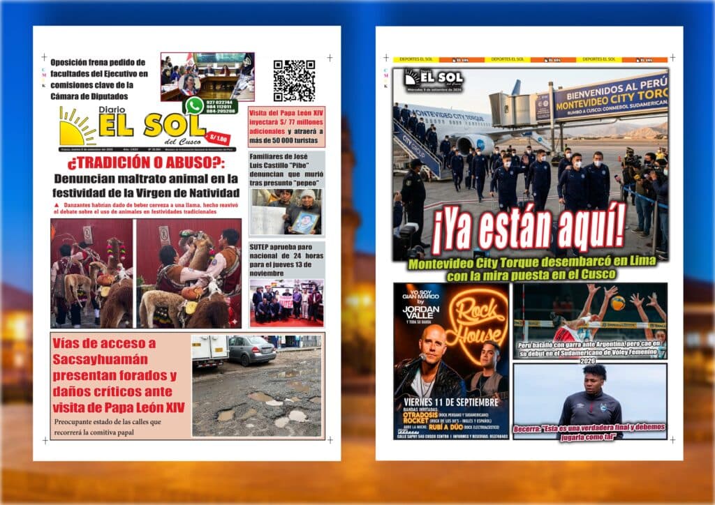 Portada de la edición: Miércoles, 9 de setiembre de 2026