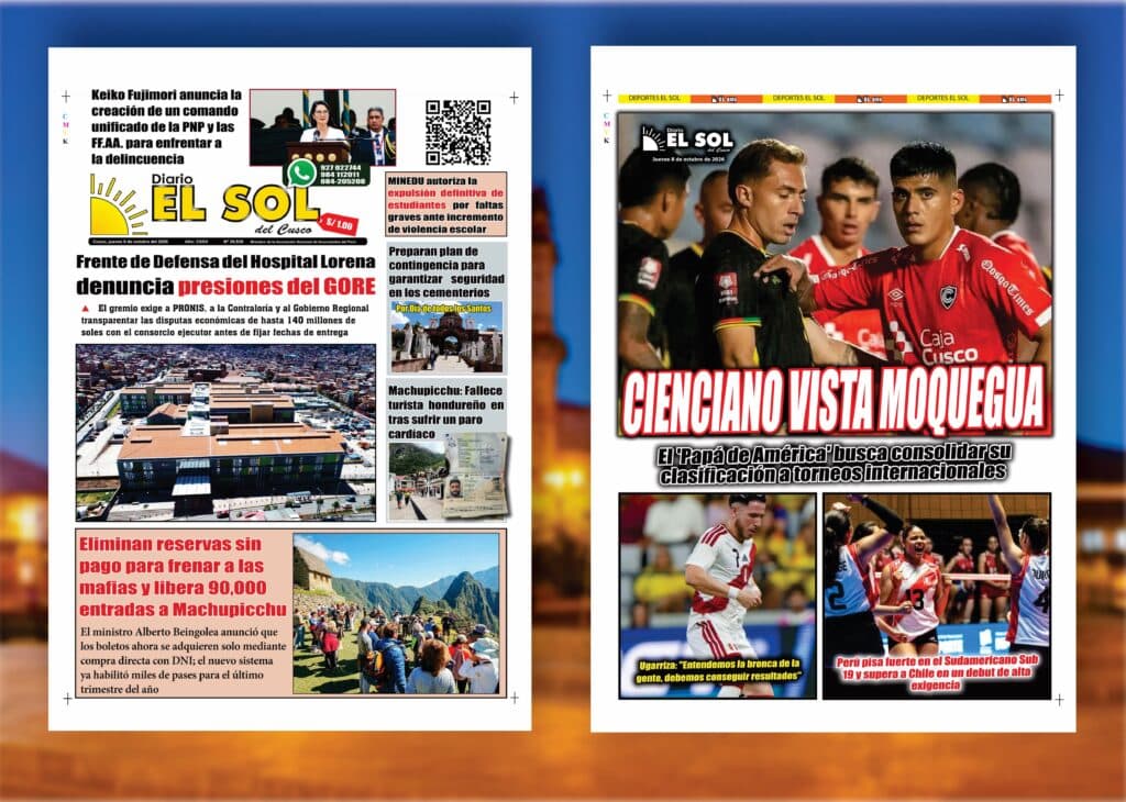 Portada de la edición: Jueves, 8 de octubre de 2026