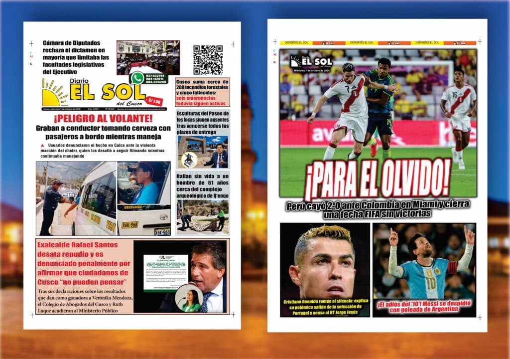 Portada de la edición: Miércoles, 7 de octubre de 2026