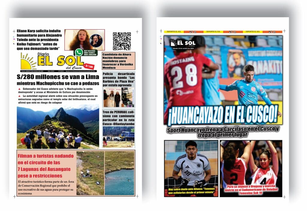 Portada de la edición: Sábado, 10 de octubre de 2026