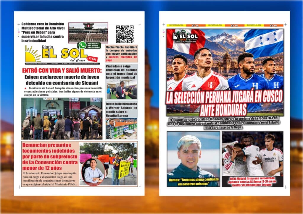 Portada de la edición: Jueves, 15 de octubre de 2026