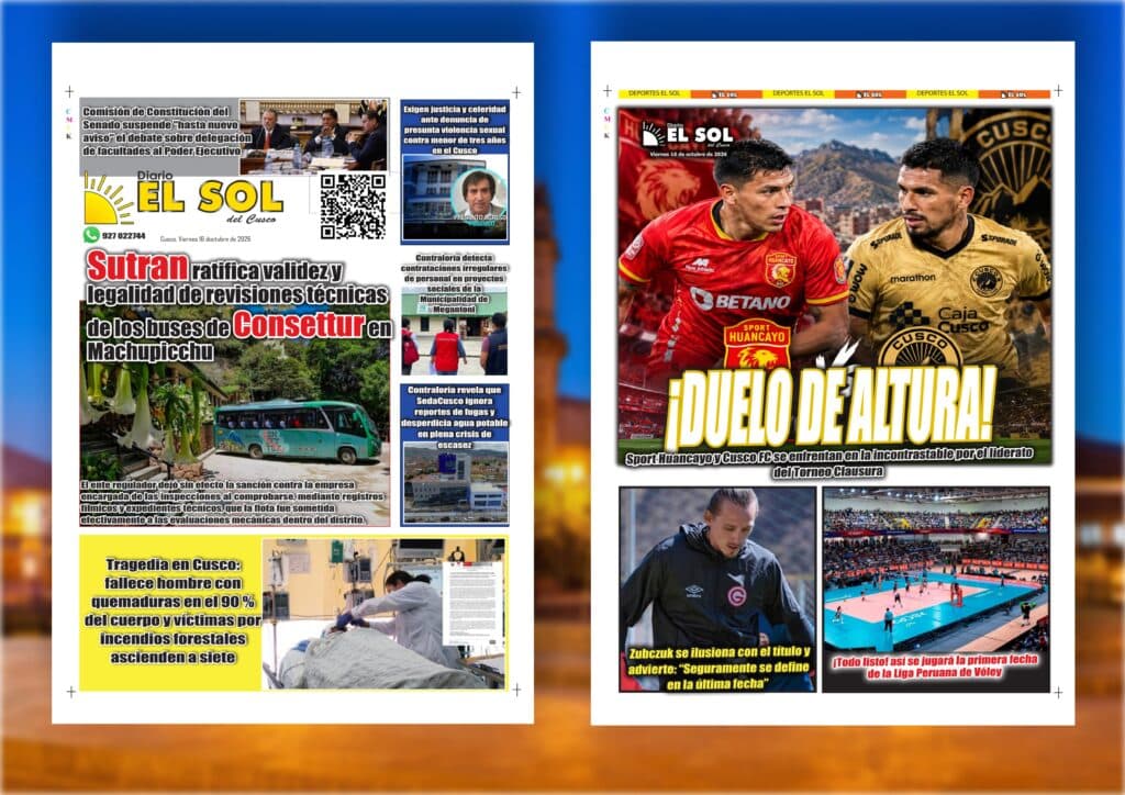 Portada de la edición: Viernes, 16 de octubre de 2026