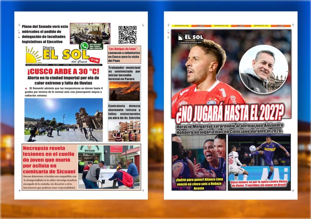 Portada de la edición: Martes, 20 de octubre de 2026