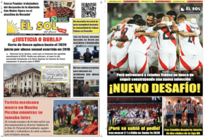Portada de la edición del Sábado, 26 de setiembre de 2026