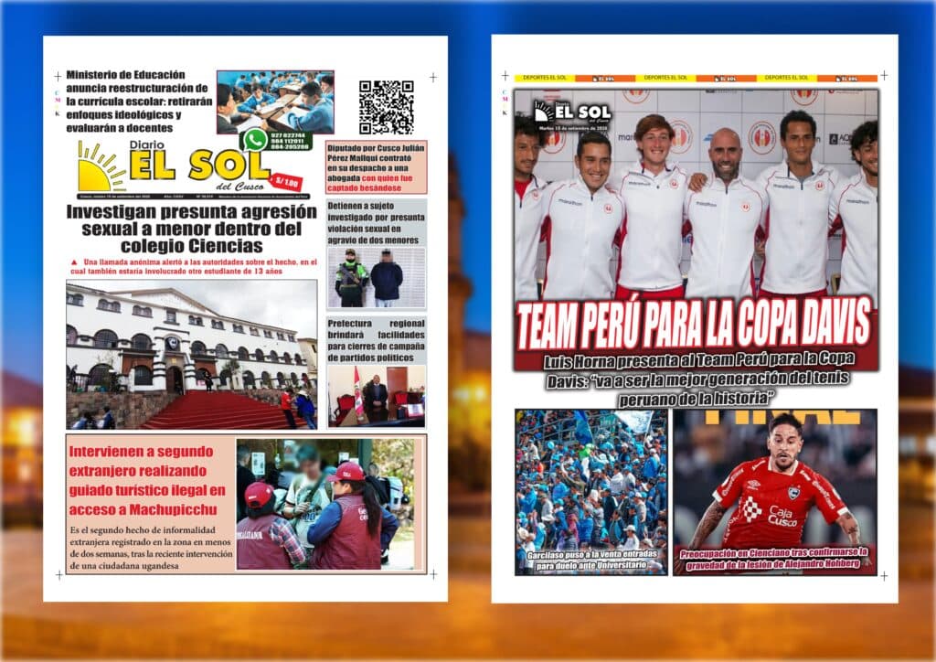 Portada de la edición: Martes, 15 de setiembre de 2026