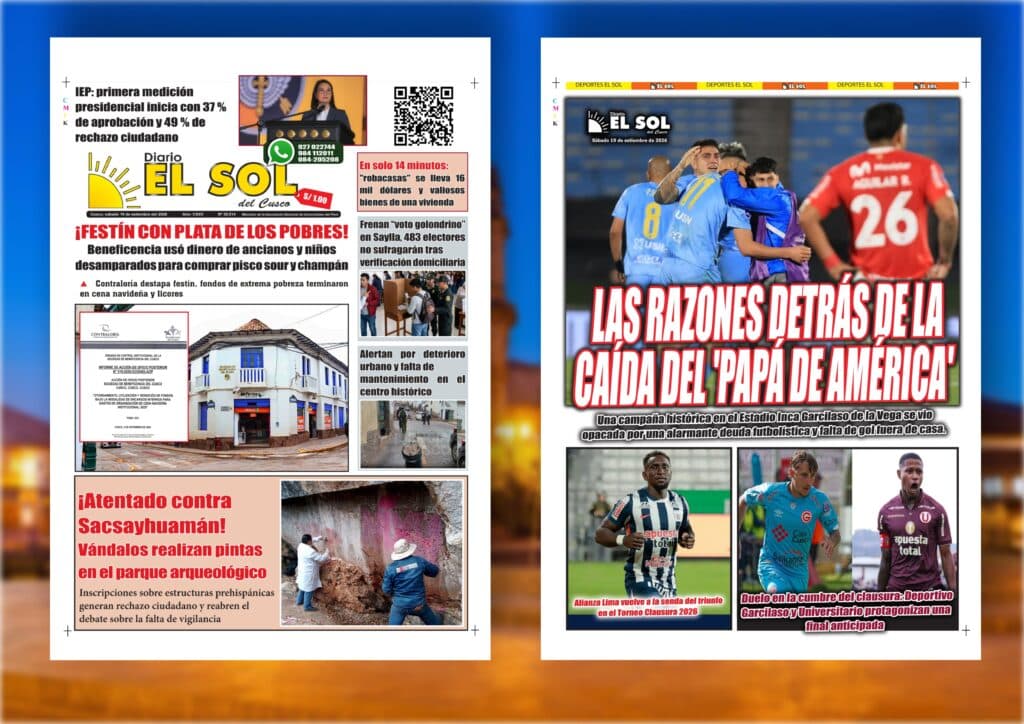 Portada de la edición: Sábado, 19 de setiembre de 2026