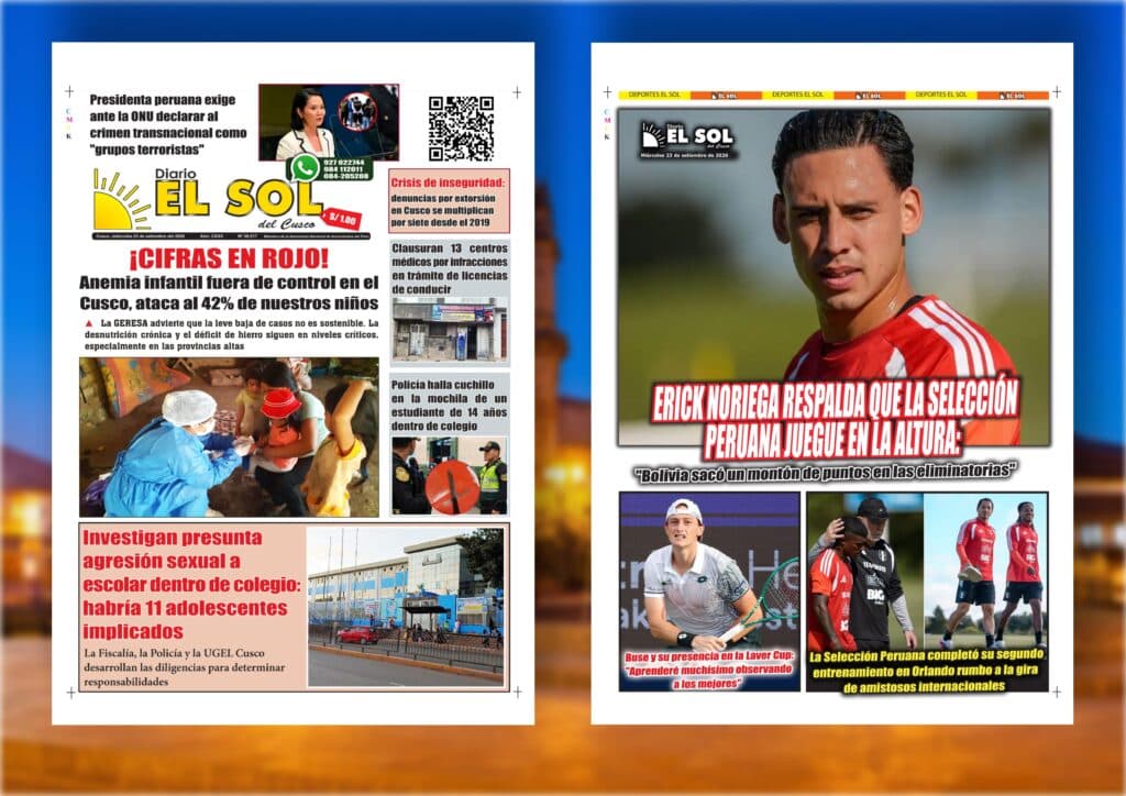 Portada de la edición: Miércoles, 23 de setiembre de 2026