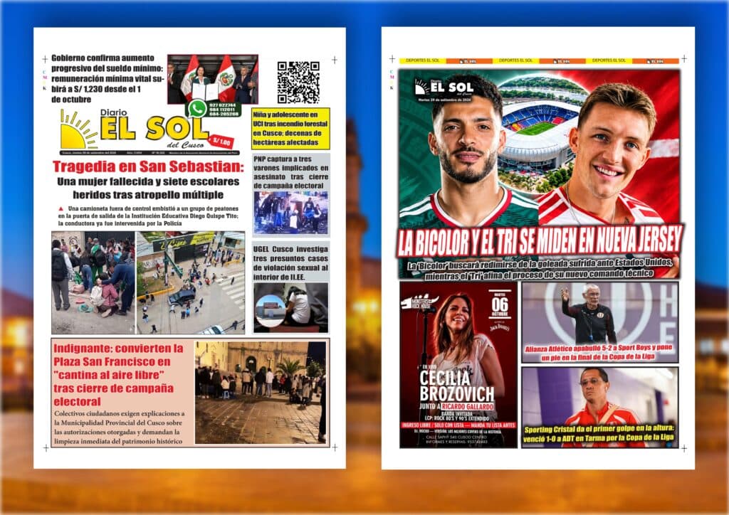 Portada de la edición: Martes, 29 de setiembre de 2026