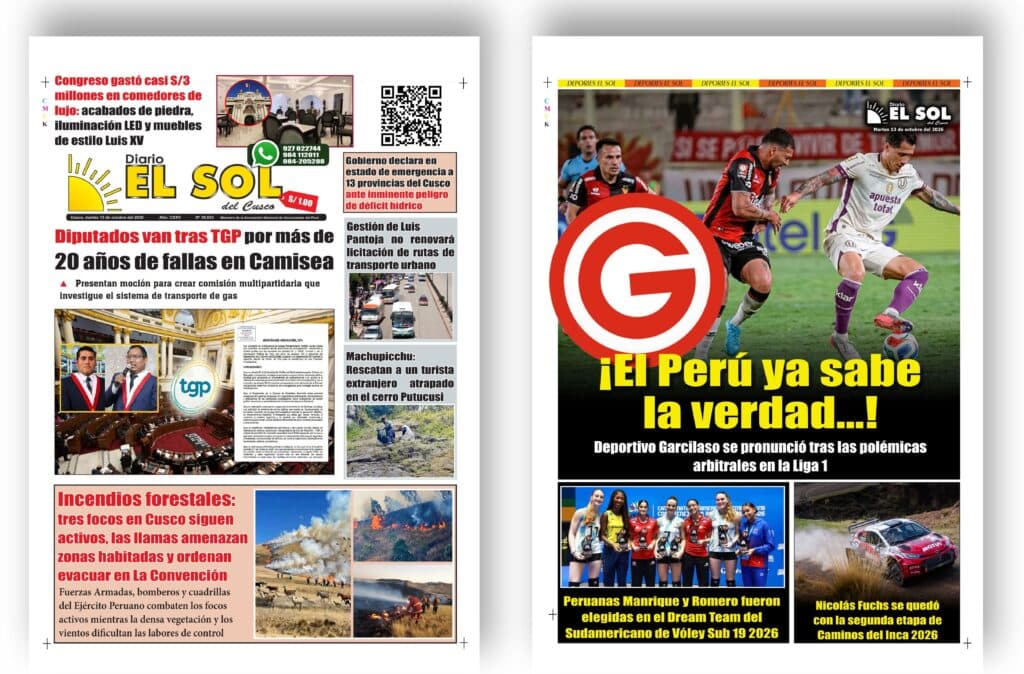 Portada de la edición: Martes, 13 de octubre de 2026