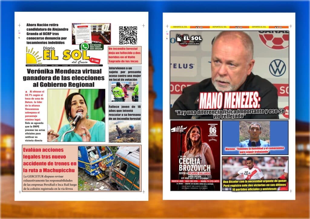 Portada de la edición: Lunes, 5 de octubre de 2026