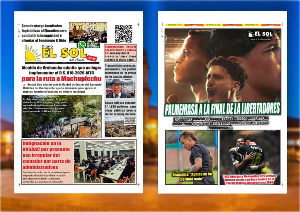 Portada de la edición: Jueves, 22 de octubre de 2026
