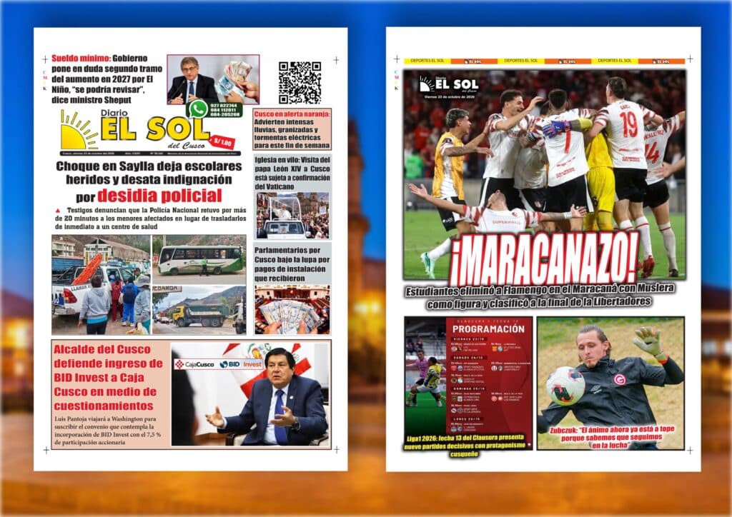 Portada de la edición: Viernes, 23 de octubre de 2026