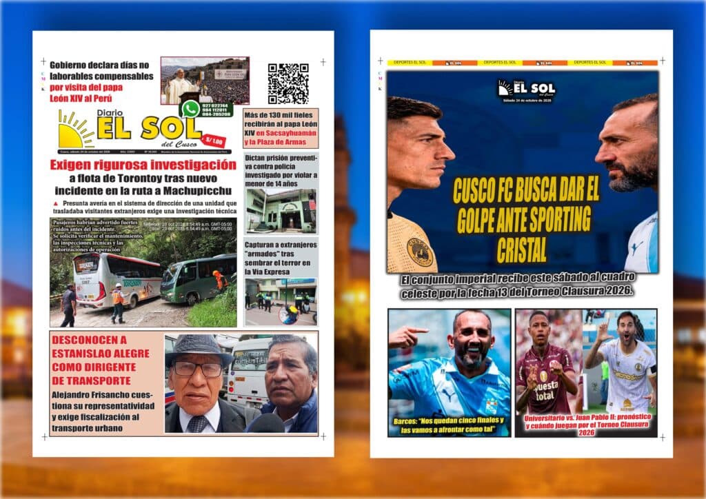 Portada de la edición: Sábado, 24 de octubre de 2026