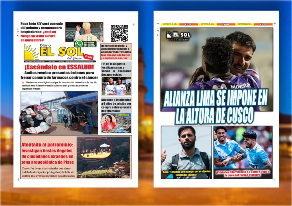 Portada de la edición: Lunes, 12 de octubre de 2026