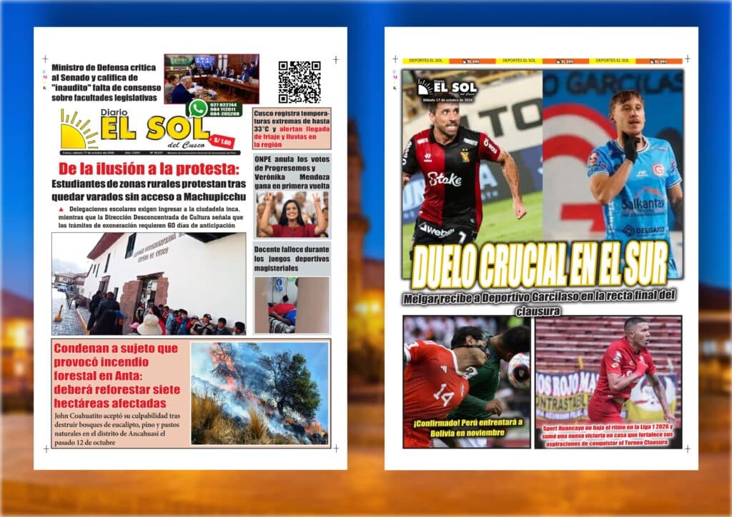 Portada de la edición: Sábado, 17 de octubre de 2026