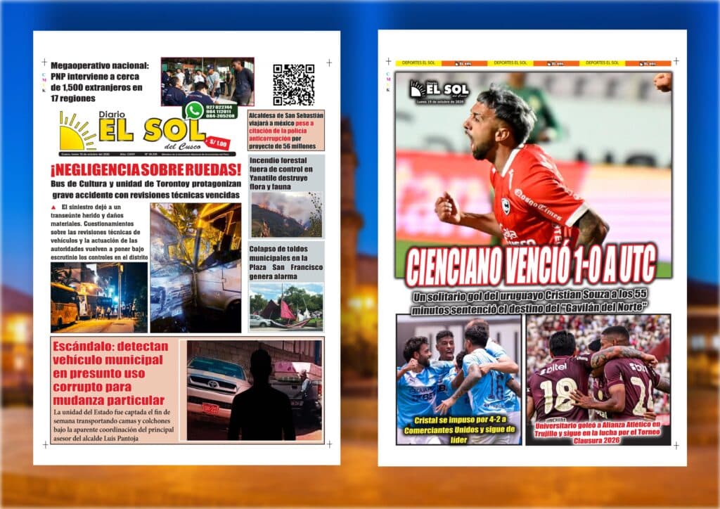 Portada de la edición: Lunes, 19 de octubre de 2026