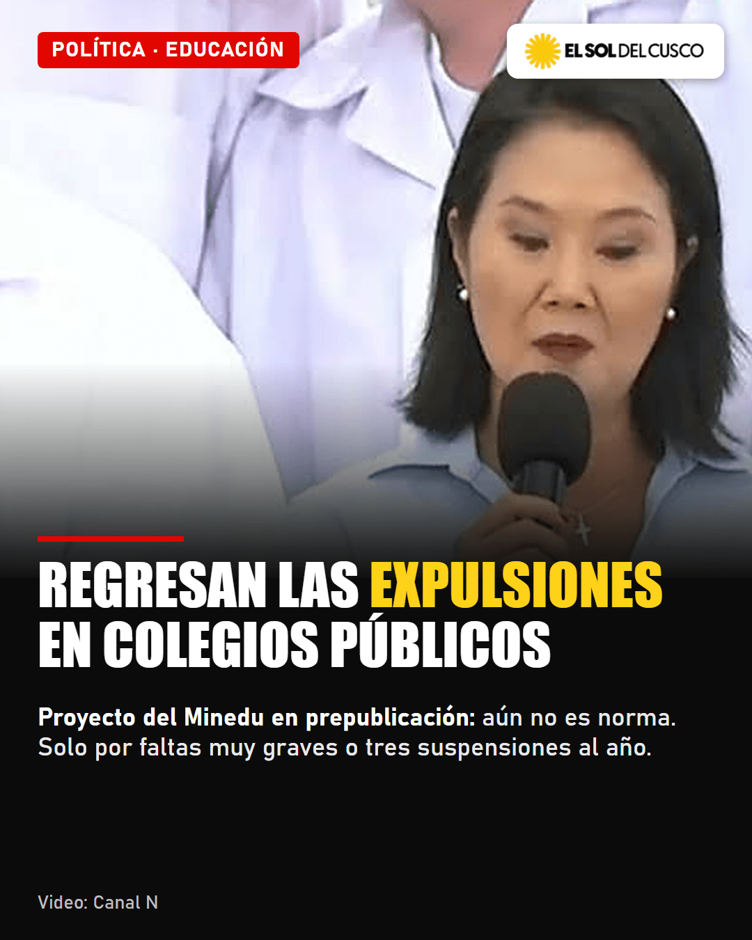 Minedu prepublica lineamientos de disciplina escolar: regresan las expulsiones y las notas de conducta